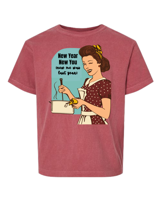 New Year New You - Comfort Colors - Heavyweight Youth Tee - Assorted Colors