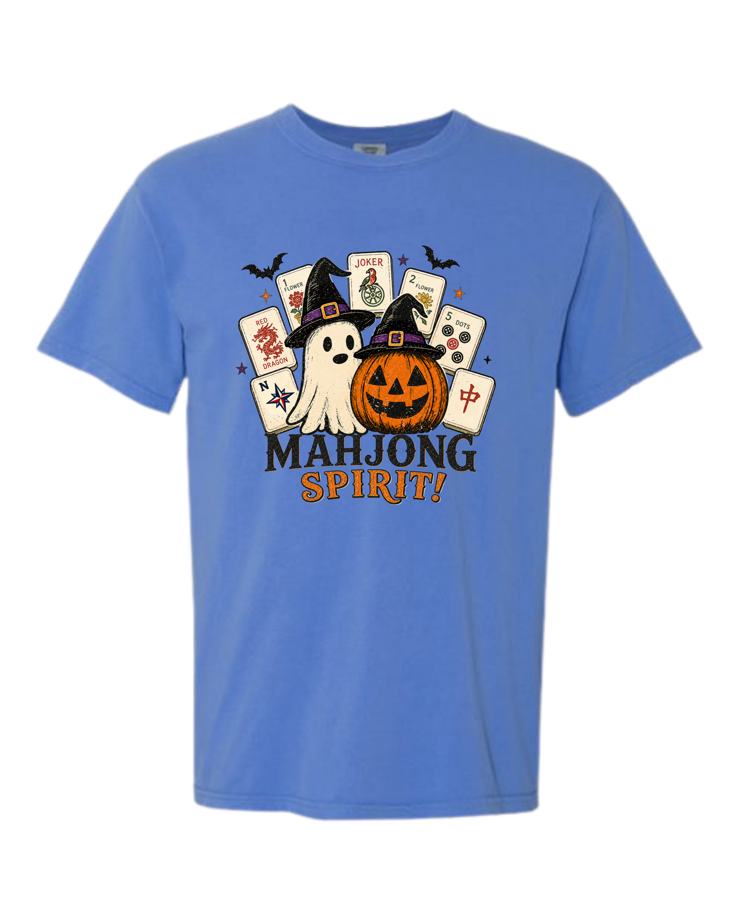 Mahjong Spirit - Comfort Colors - Heavyweight Unisex Tee - Blues