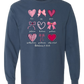 Galatians 5 - Valentines - Comfort Colors - Heavyweight Long Sleeve Tee - Blues & Greens