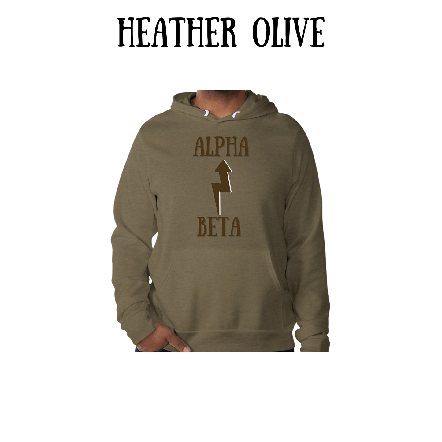 Beta to Alpha - Sponge Fleece Hoodie - Greens, Neutrals