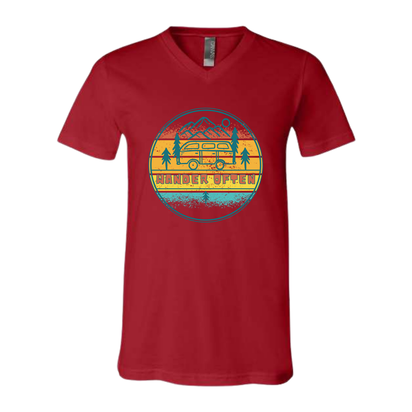 Wander Often - Bella+Canvas - Unisex V-Neck - Assorted Colors