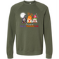 Happy Hallothanksmas Gnomes- Sponge Fleece Raglan Sweatshirt - Greens, Neutrals