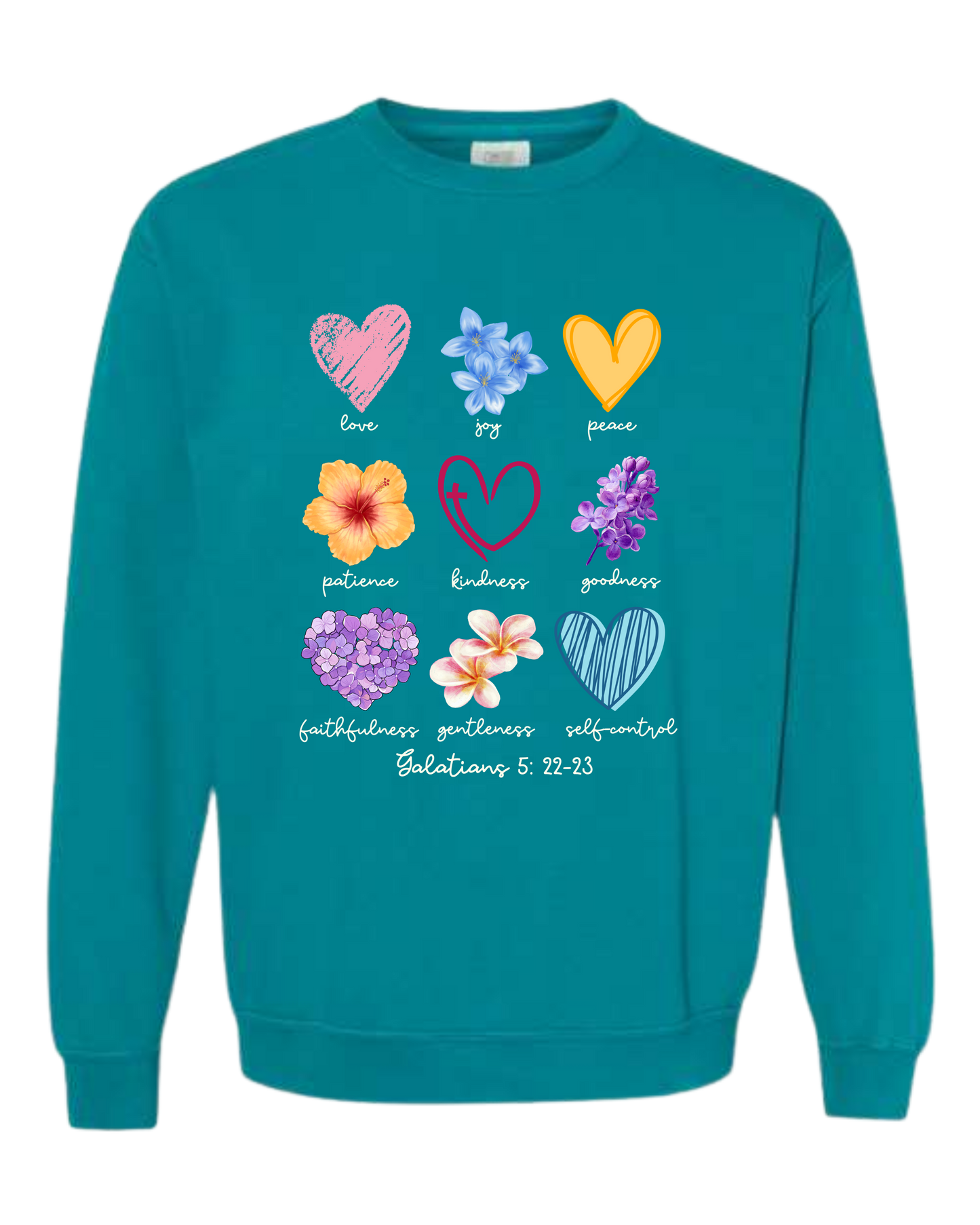 Galatians 5 - Spring - Comfort Colors - Sweatshirt - Blues
