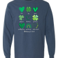 Galatians 5 - St Patrick's Day - Comfort Colors - Heavyweight Long Sleeve Tee - Blues & Greens
