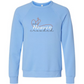 Make Heaven Crowded - Sponge Fleece Raglan Sweatshirt - Blues, Purples