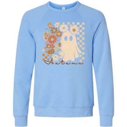 HP - Autumn Ghost - Sponge Fleece Raglan Sweatshirt - Blues, Purples