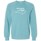 Kella McLean - Sponge Fleece Raglan Sweatshirt - Blues, Greens, Purple, and Black