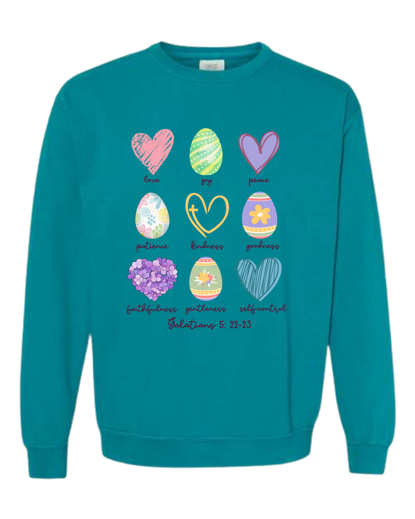 Galatians 5 - Easter - Comfort Colors - Sweatshirt - Blues