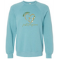 Not Perfect Just Forgiven - Sponge Fleece Raglan Sweatshirt - Blues, Greens, Purple, and Black