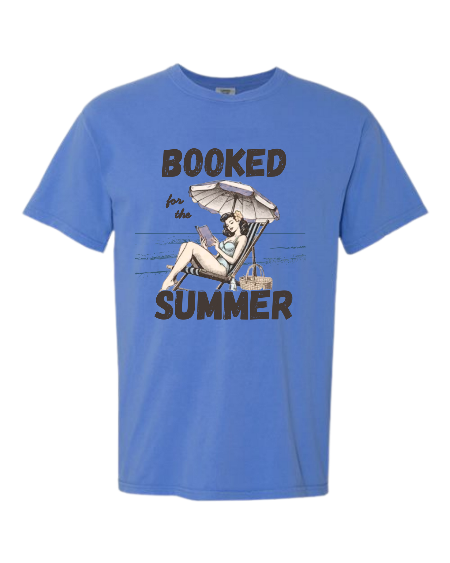 Booked for the Summer - Comfort Colors - Heavyweight Unisex Tee - Blues