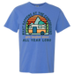 What Happens At The Campground - Comfort Colors - Heavyweight Unisex Tee - Blues