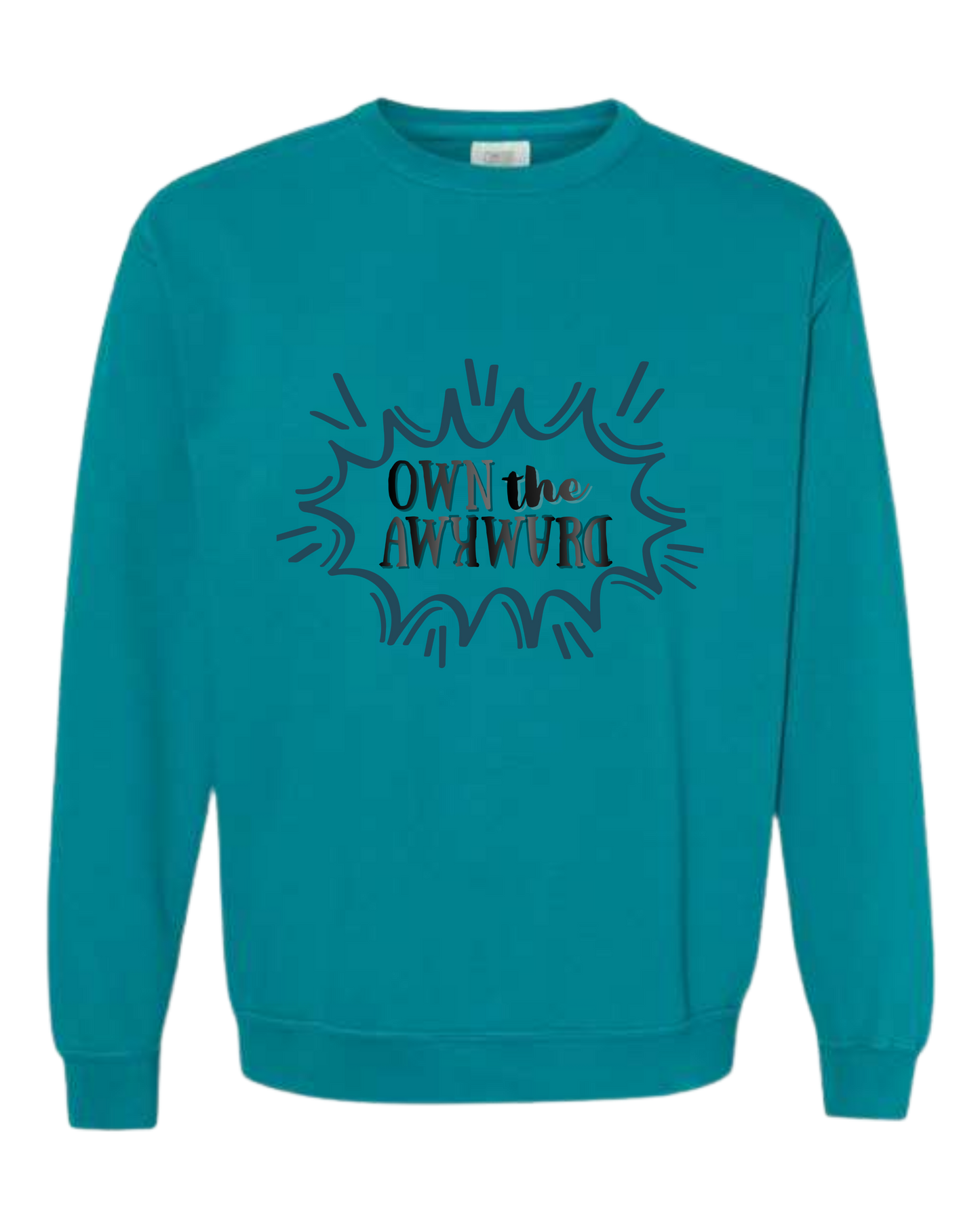 Own the Awkward - Comfort Colors - Sweatshirt - Blues