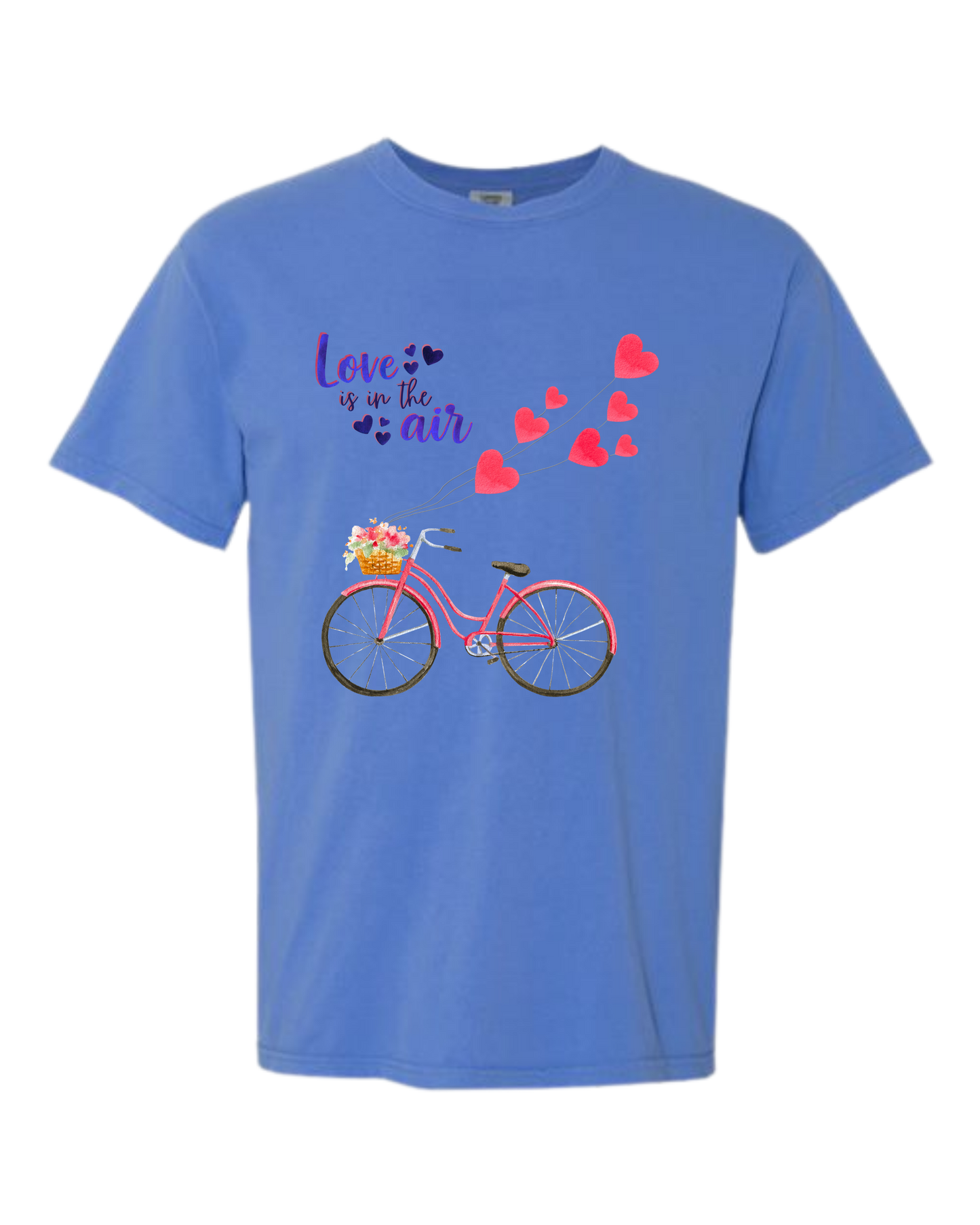 Love Is in The Air - Comfort Colors - Heavyweight Unisex Tee - Blues