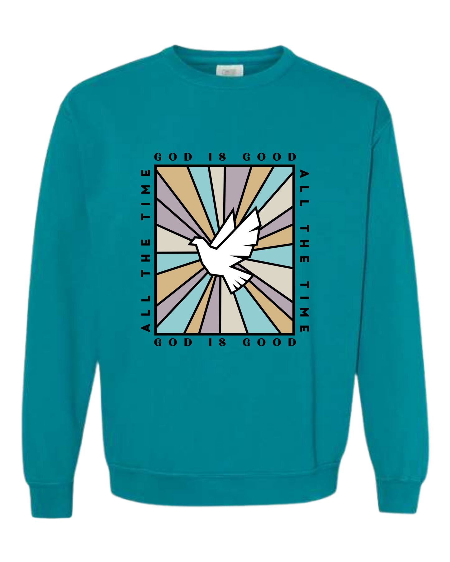 God Is Good - Comfort Colors - Sweatshirt - Blues
