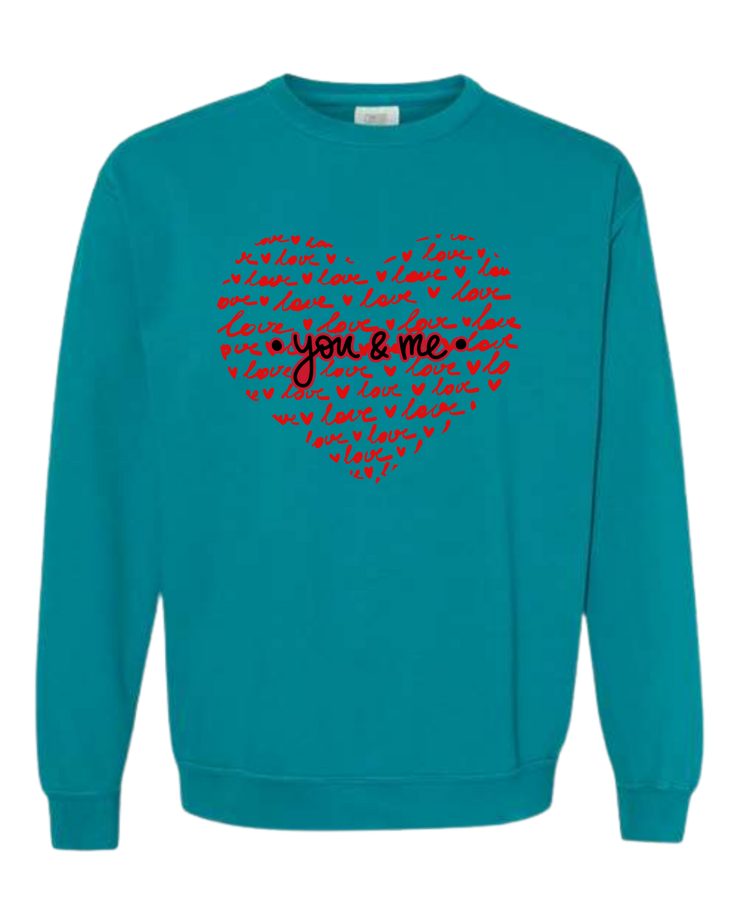 You & Me - Comfort Colors - Sweatshirt - Blues