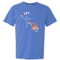 Loves Jesus & America too - Comfort Colors - Heavyweight Unisex Tee - Blues