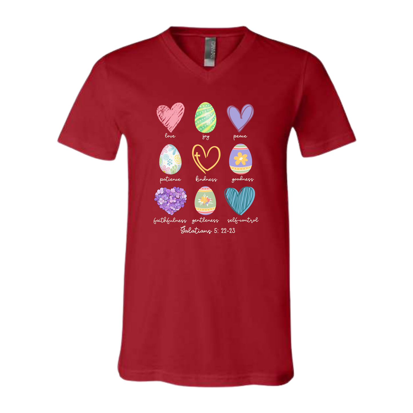 Galatians 5 - Easter - Bella+Canvas - Unisex V-Neck - Assorted Colors