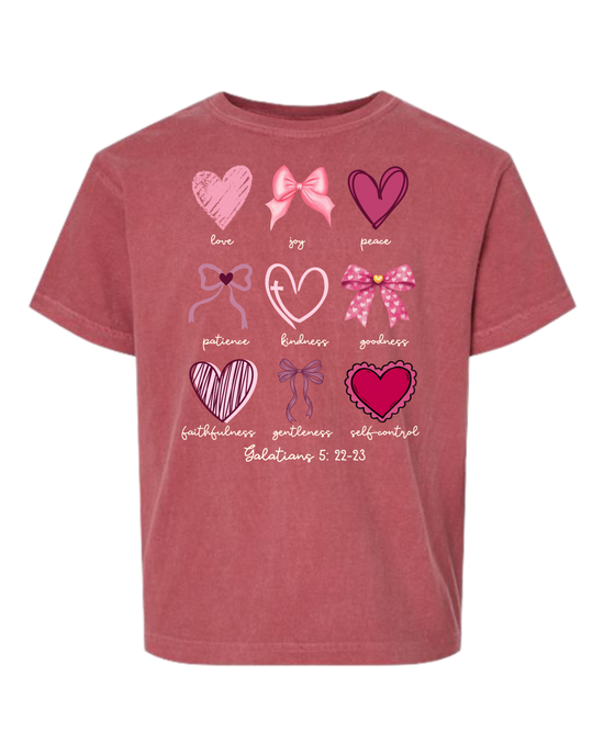 Galatians 5 - Valentines - Comfort Colors - Heavyweight Youth Tee - Assorted Colors