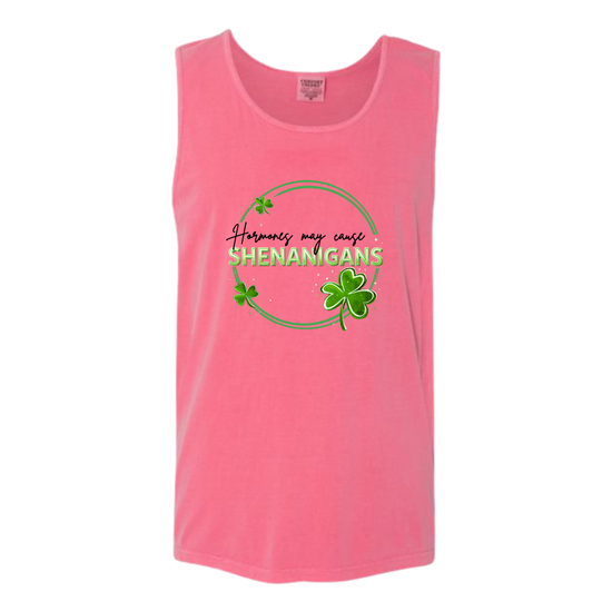 Hormones May Cause Shenanigans - Comfort Colors - Unisex Tank - Assorted Colors