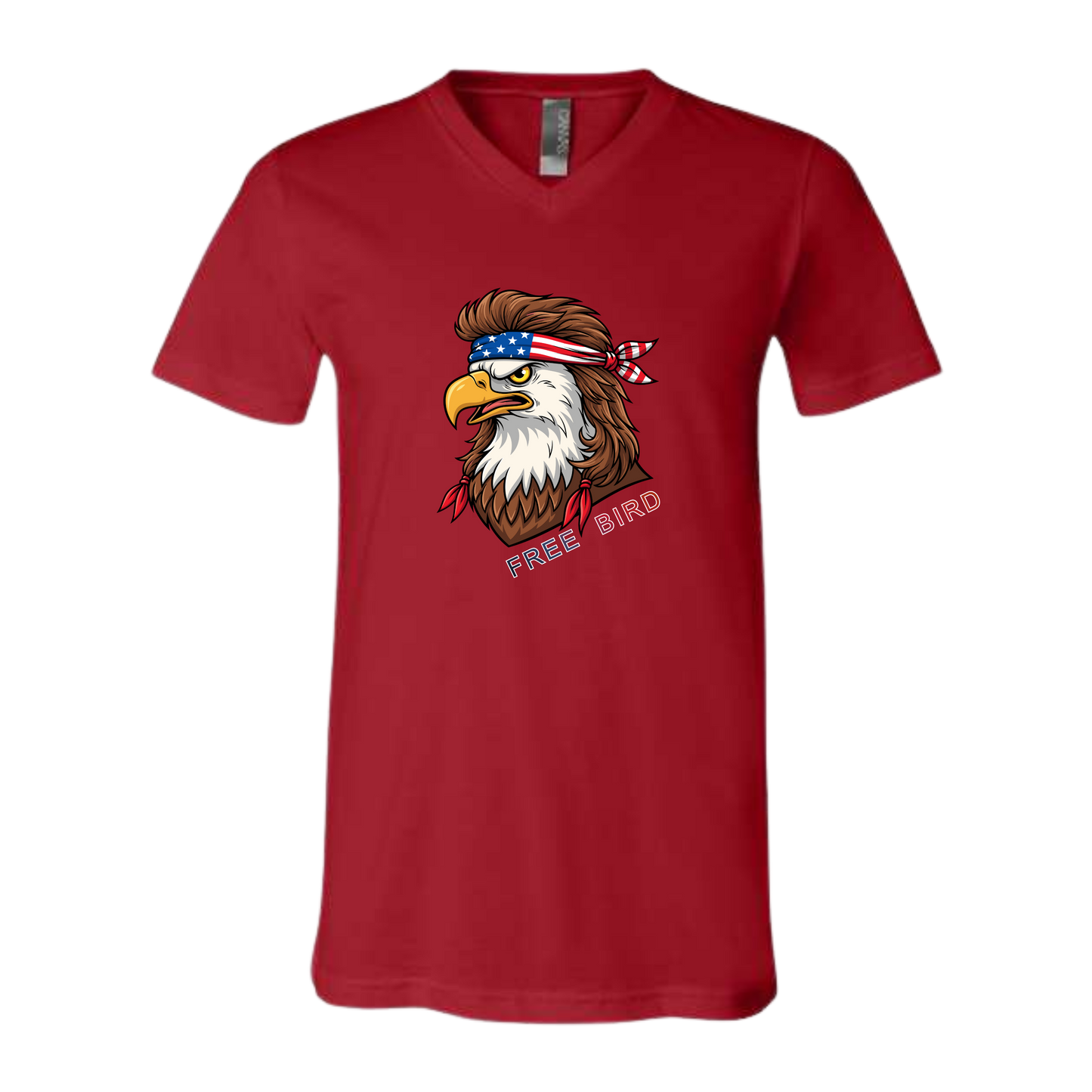 Rockin Free Bird - Bella+Canvas - Unisex V-Neck - Assorted Colors
