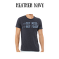 not a hot mess just a hot flash - unisex tee - blues