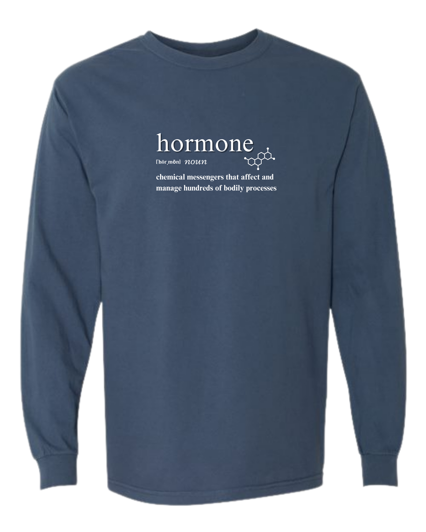 Hormone - Comfort Colors - Heavyweight Long Sleeve Tee - Blues & Greens