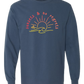 Sunsets & No Regrets - Comfort Colors - Heavyweight Long Sleeve Tee - Blues & Greens