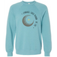 Embrace Each Period of Life - Sponge Fleece Raglan Sweatshirt - Blues, Greens, Purple, and Black
