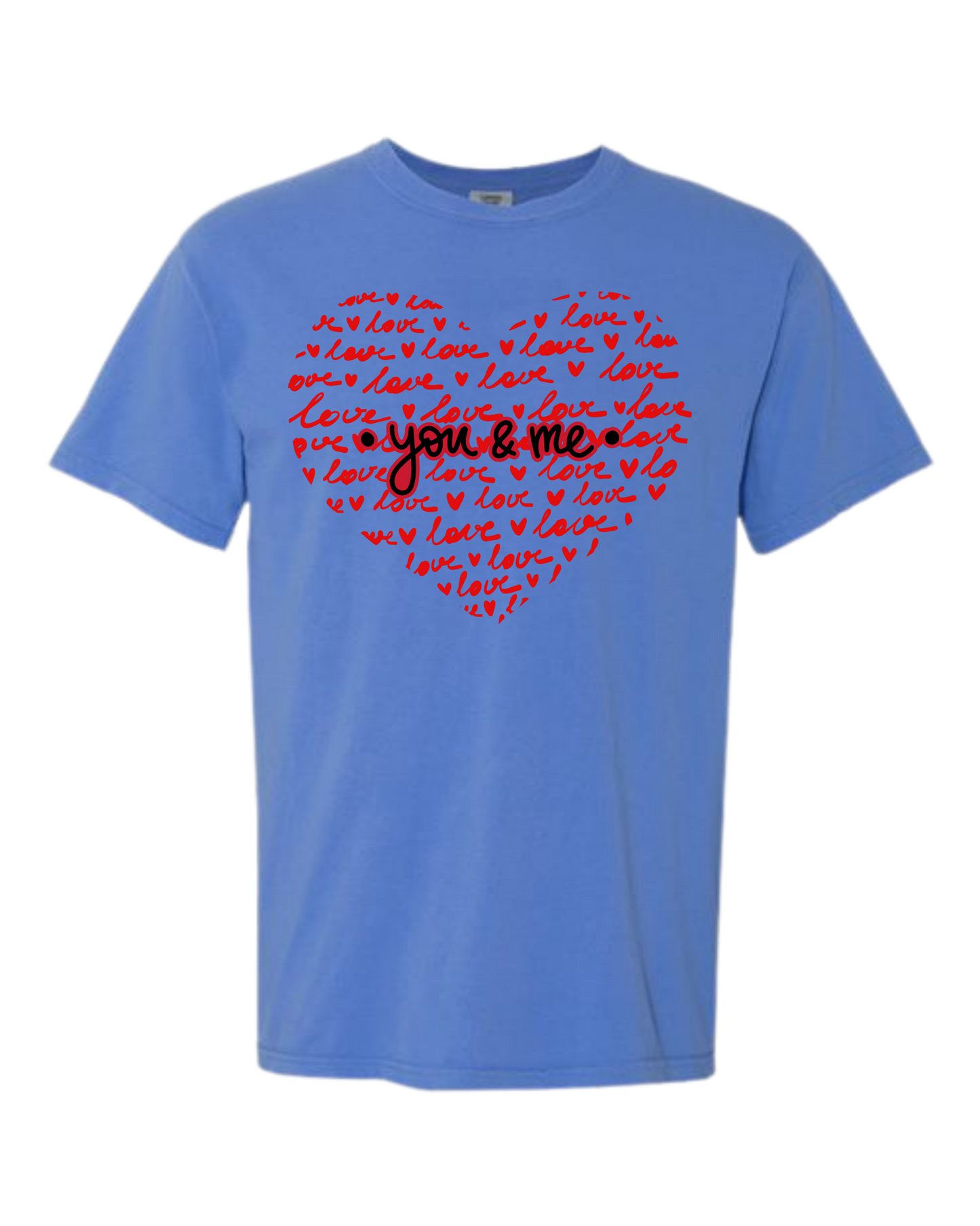 You & Me - Comfort Colors - Heavyweight Unisex Tee - Blues