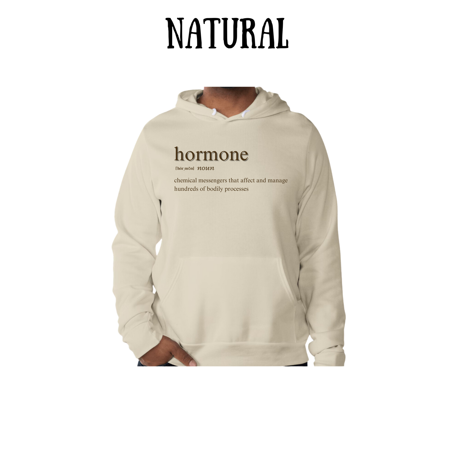 Hormone - Sponge Fleece Hoodie - Greens, Neutrals