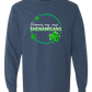 Hormones May Cause Shenanigans - Comfort Colors - Heavyweight Long Sleeve Tee - Blues & Greens