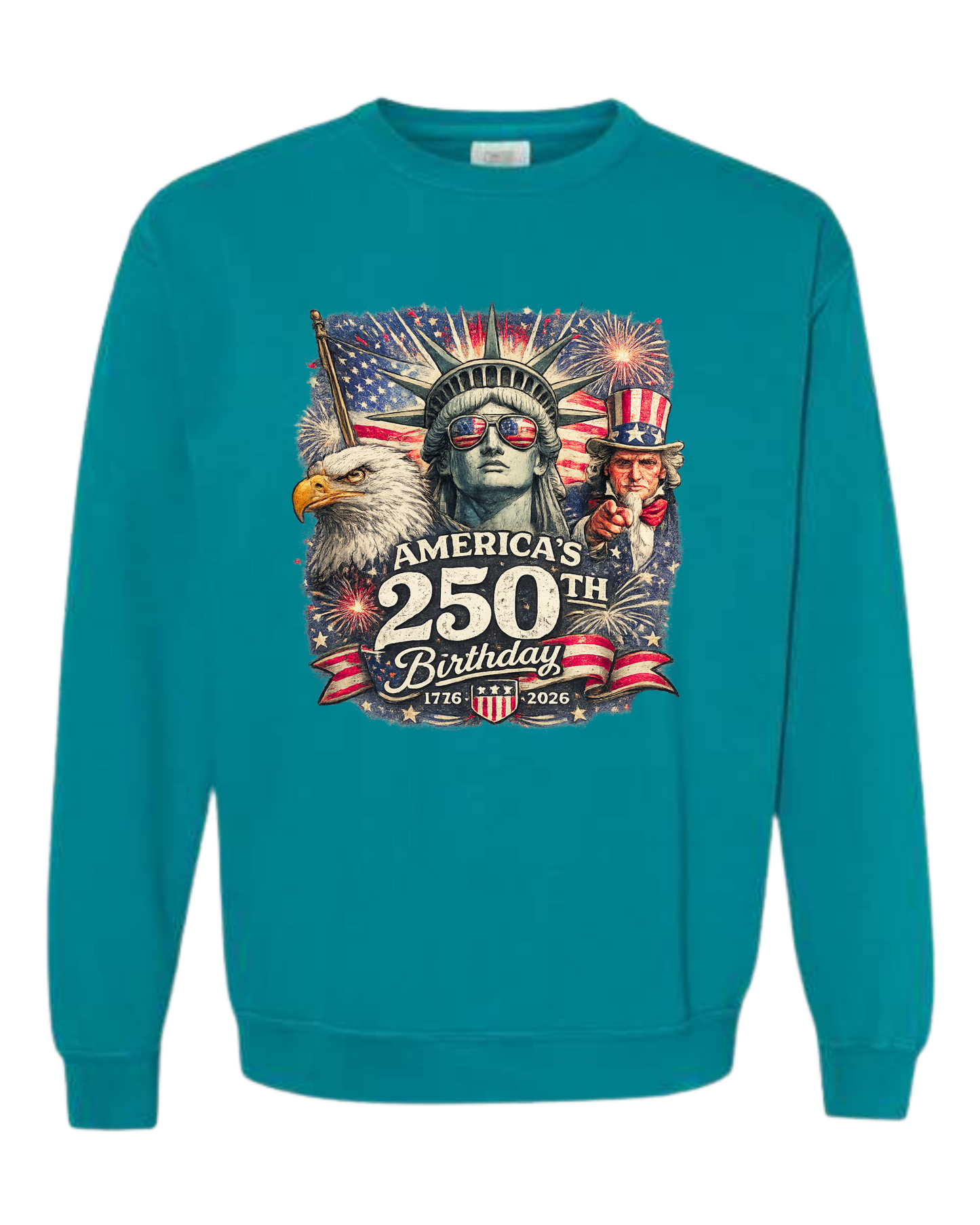 America's 250th Birthday - Comfort Colors - Sweatshirt - Blues