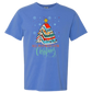 All Booked For Christmas - Comfort Colors - Heavyweight Unisex Tee - Blues
