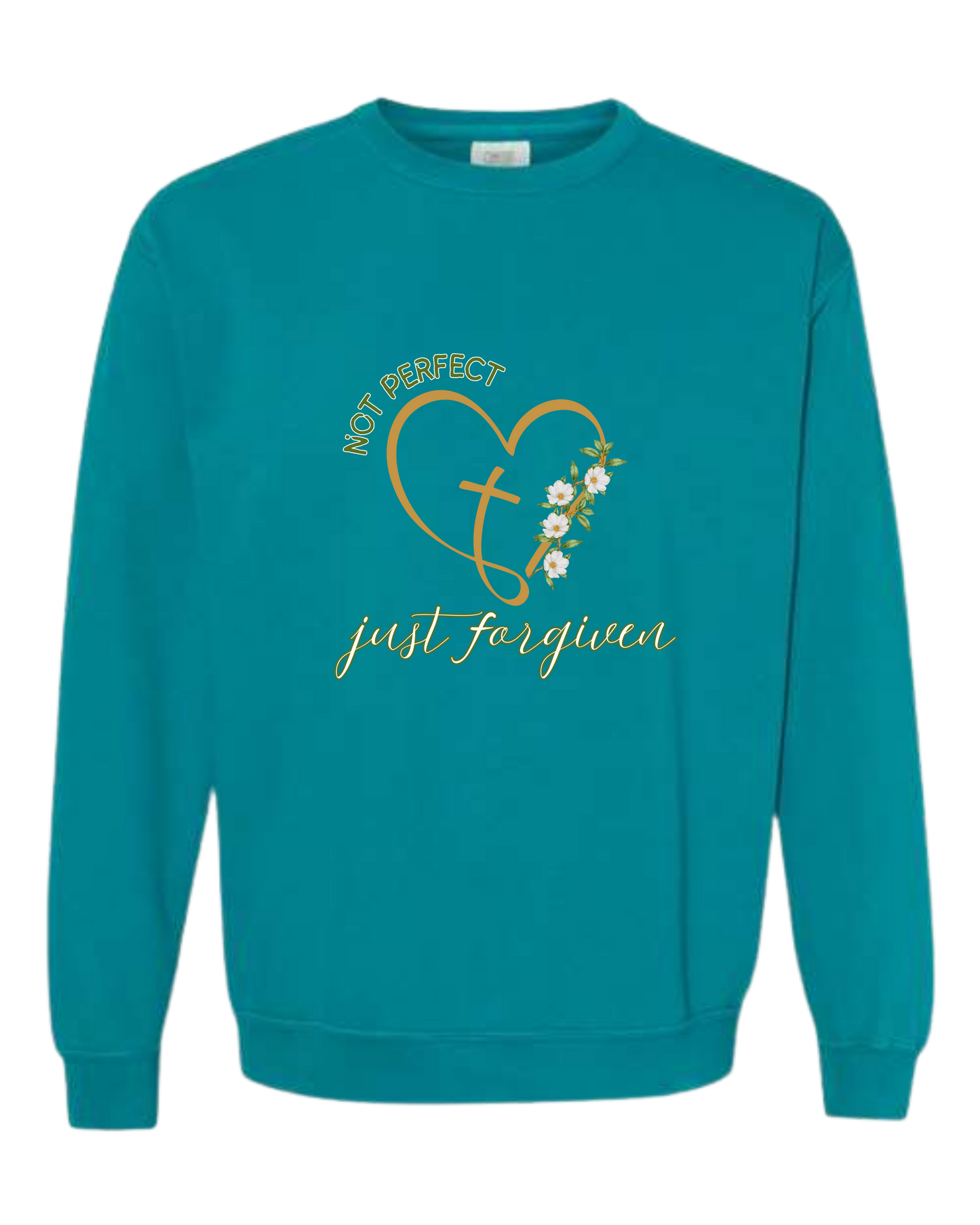 Not Perfect Just Forgiven - Easter - Comfort Colors - Sweatshirt - Blues