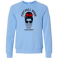 SP - Football Moms Fueled By - Sponge Fleece Raglan Sweatshirt - Blues, Purples