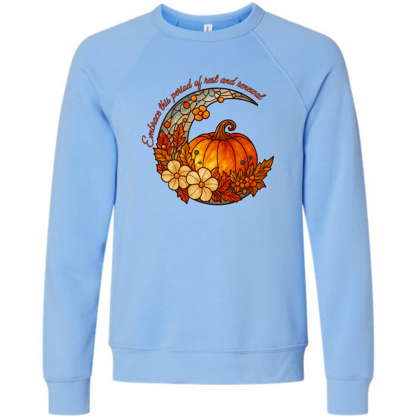 Rest and Renewal - Sponge Fleece Raglan Sweatshirt - Blues, Purples