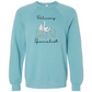 Delivery Specialist - Sponge Fleece Raglan Sweatshirt - Blues, Greens, Purple, and Black