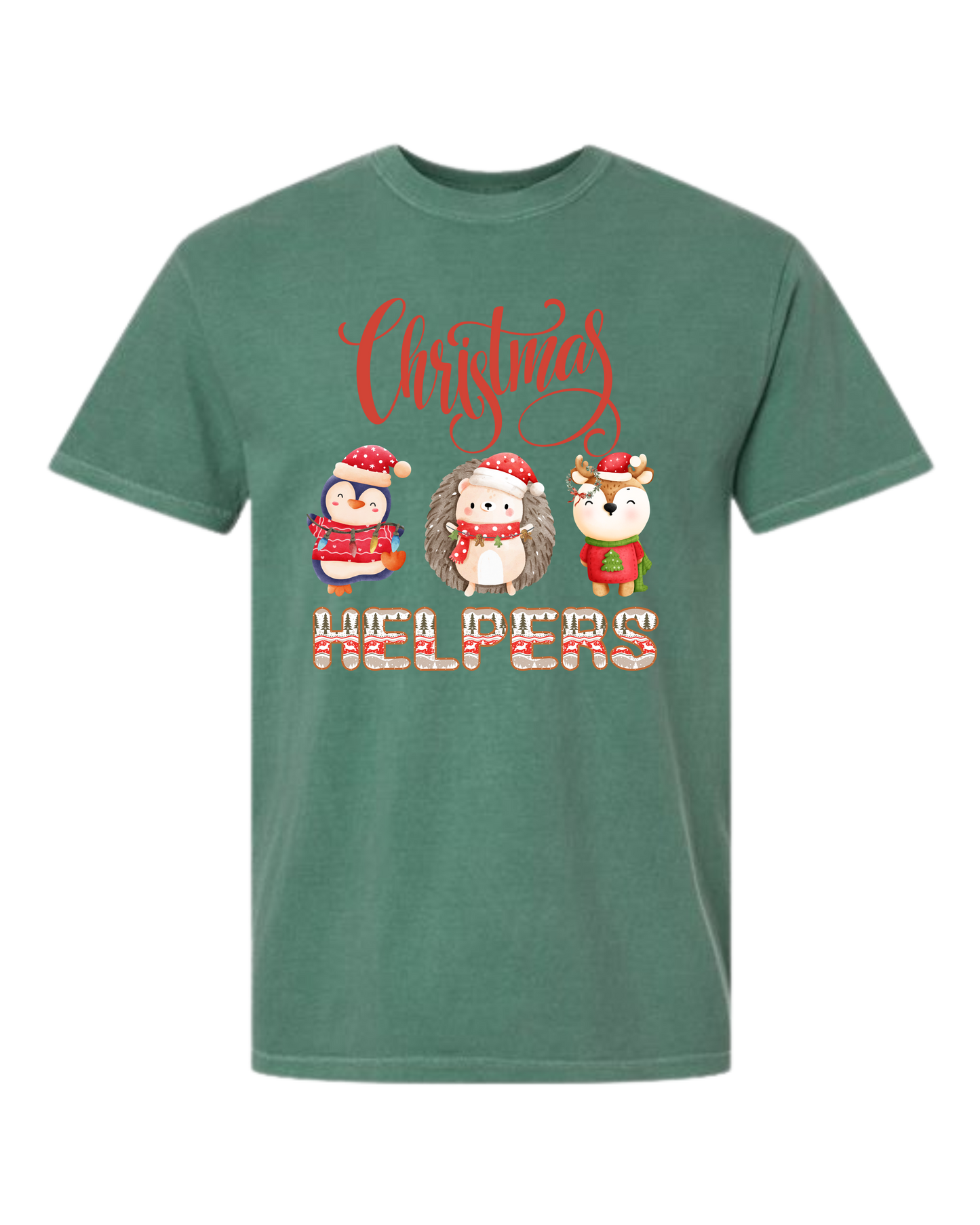 Christmas Helpers - Comfort Colors - Heavyweight Unisex Tee - Greens