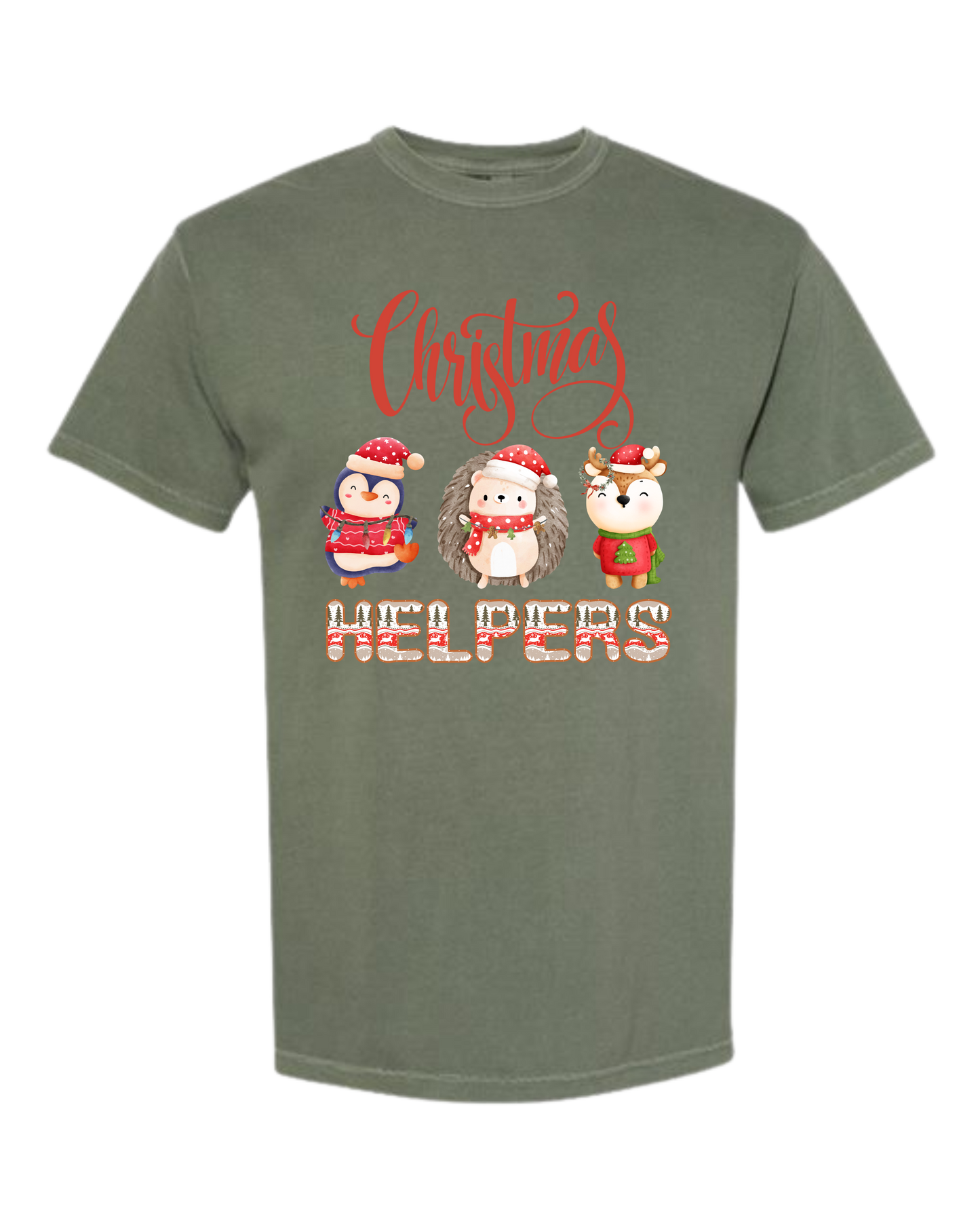 Christmas Helpers - Comfort Colors - Heavyweight Unisex Tee - Greens