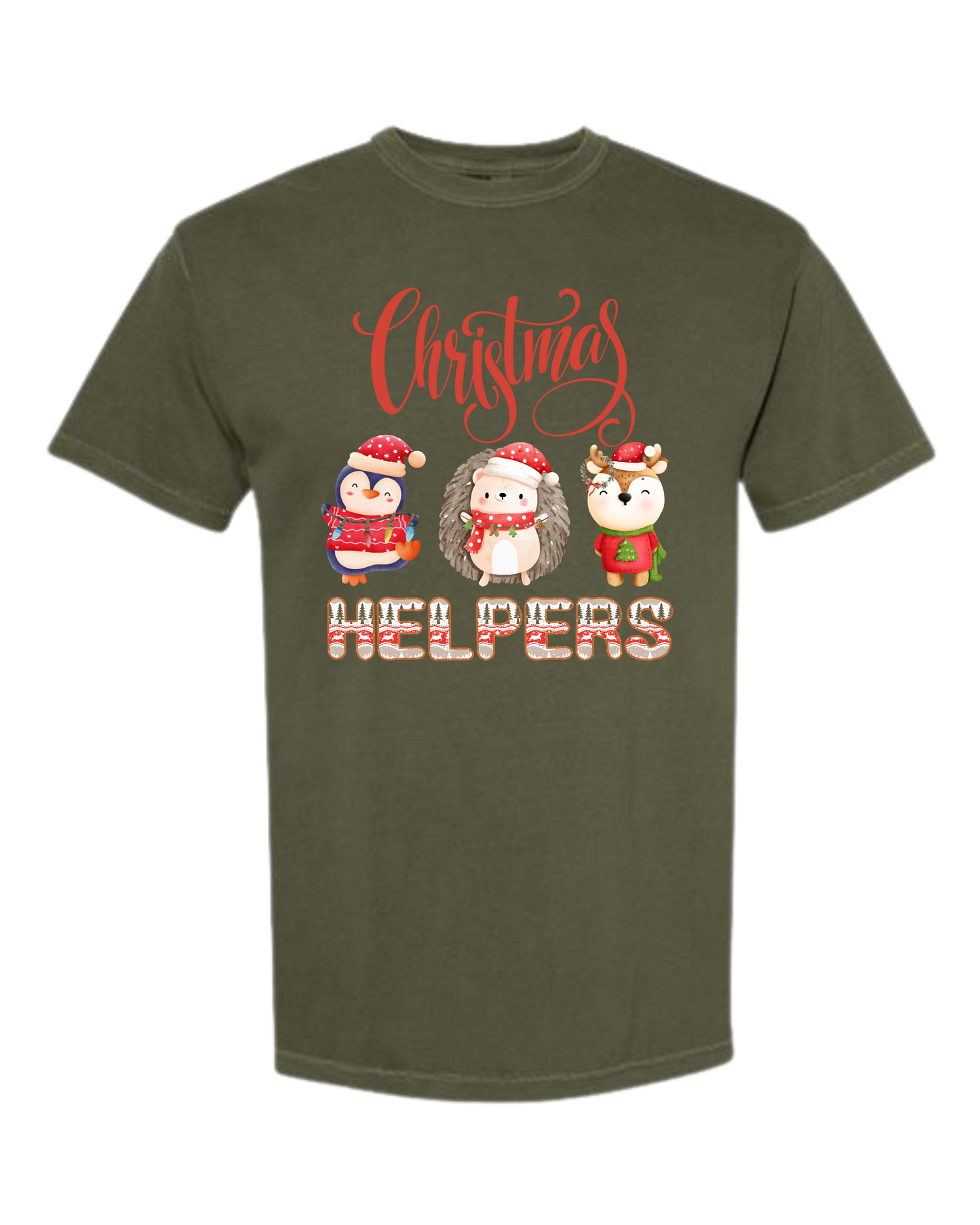 Christmas Helpers - Comfort Colors - Heavyweight Unisex Tee - Greens