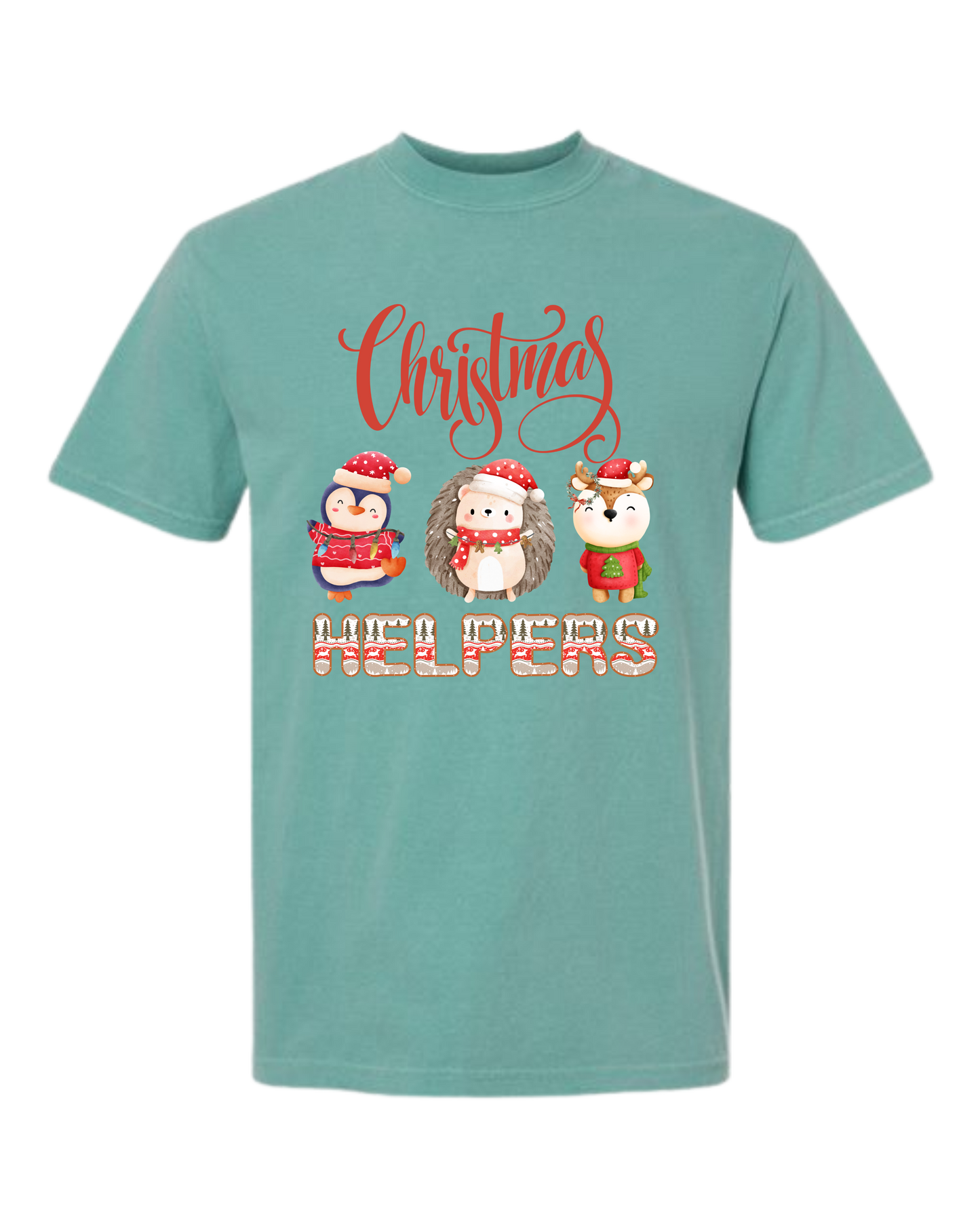 Christmas Helpers - Comfort Colors - Heavyweight Unisex Tee - Greens
