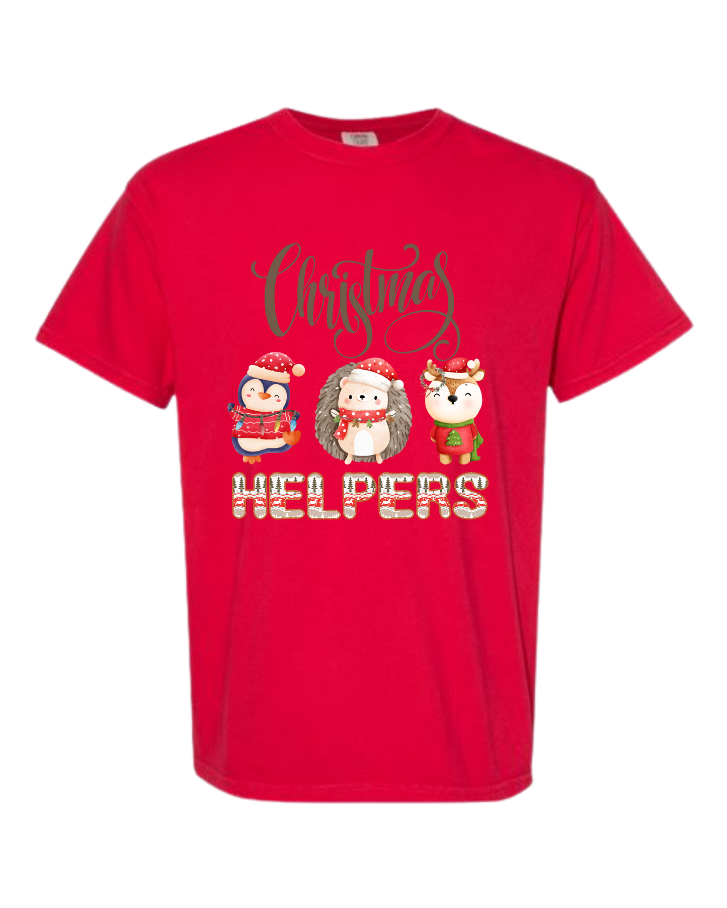Christmas Helpers - Comfort Colors - Heavyweight Unisex Tee - Reds