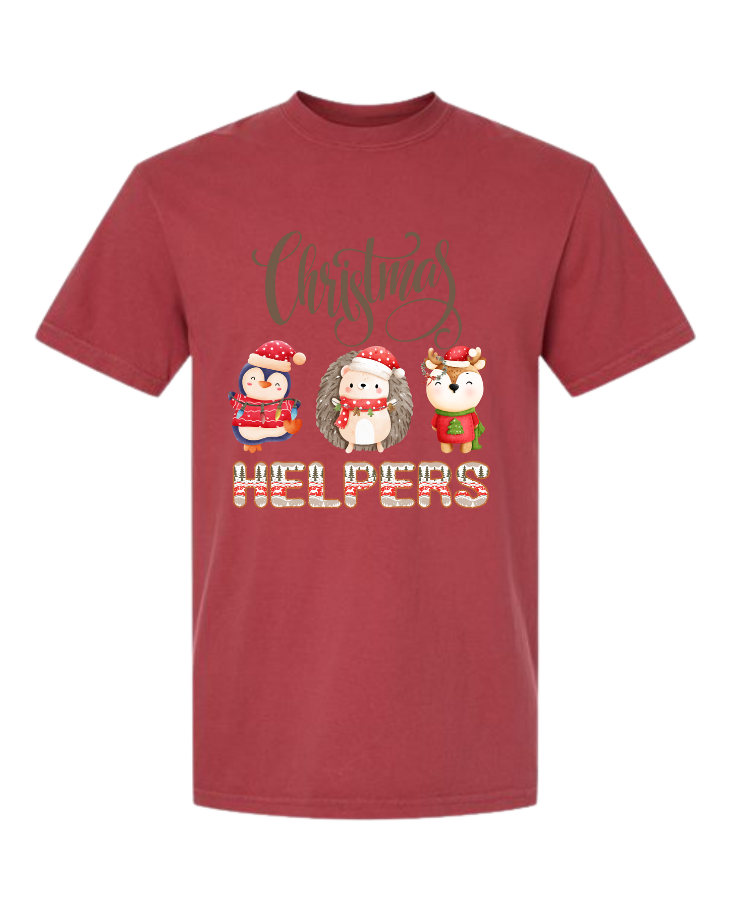 Christmas Helpers - Comfort Colors - Heavyweight Unisex Tee - Reds
