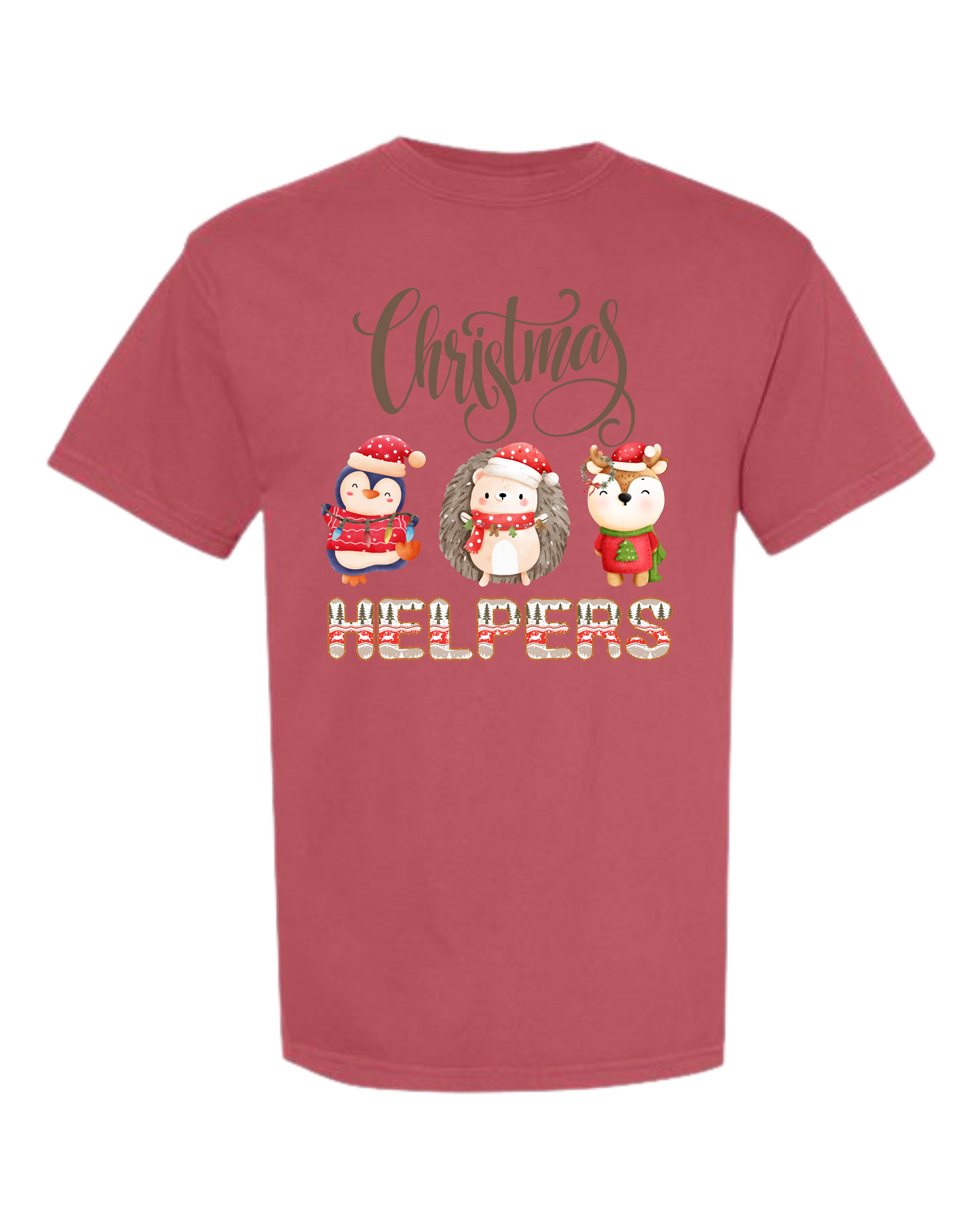 Christmas Helpers - Comfort Colors - Heavyweight Unisex Tee - Reds