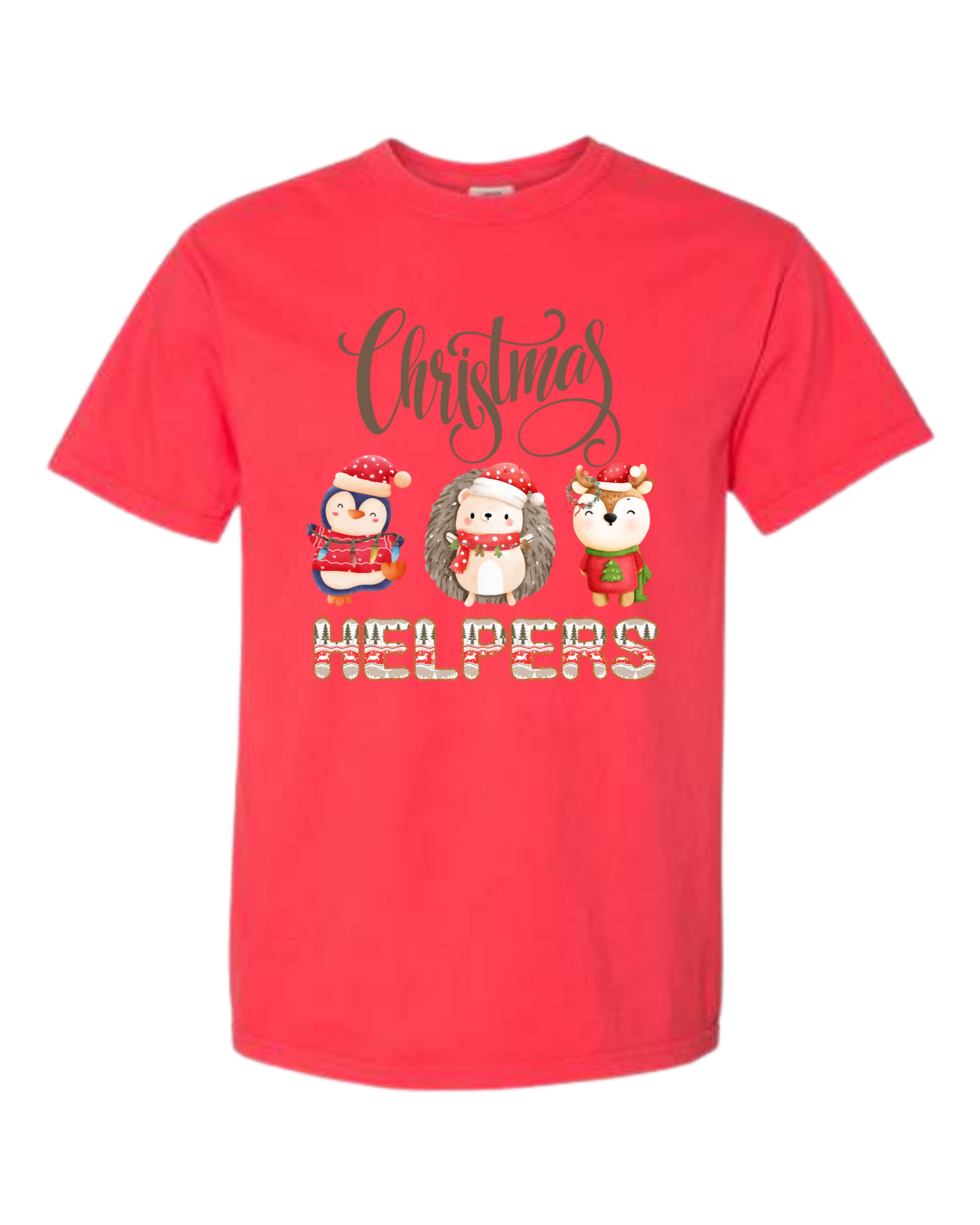 Christmas Helpers - Comfort Colors - Heavyweight Unisex Tee - Reds