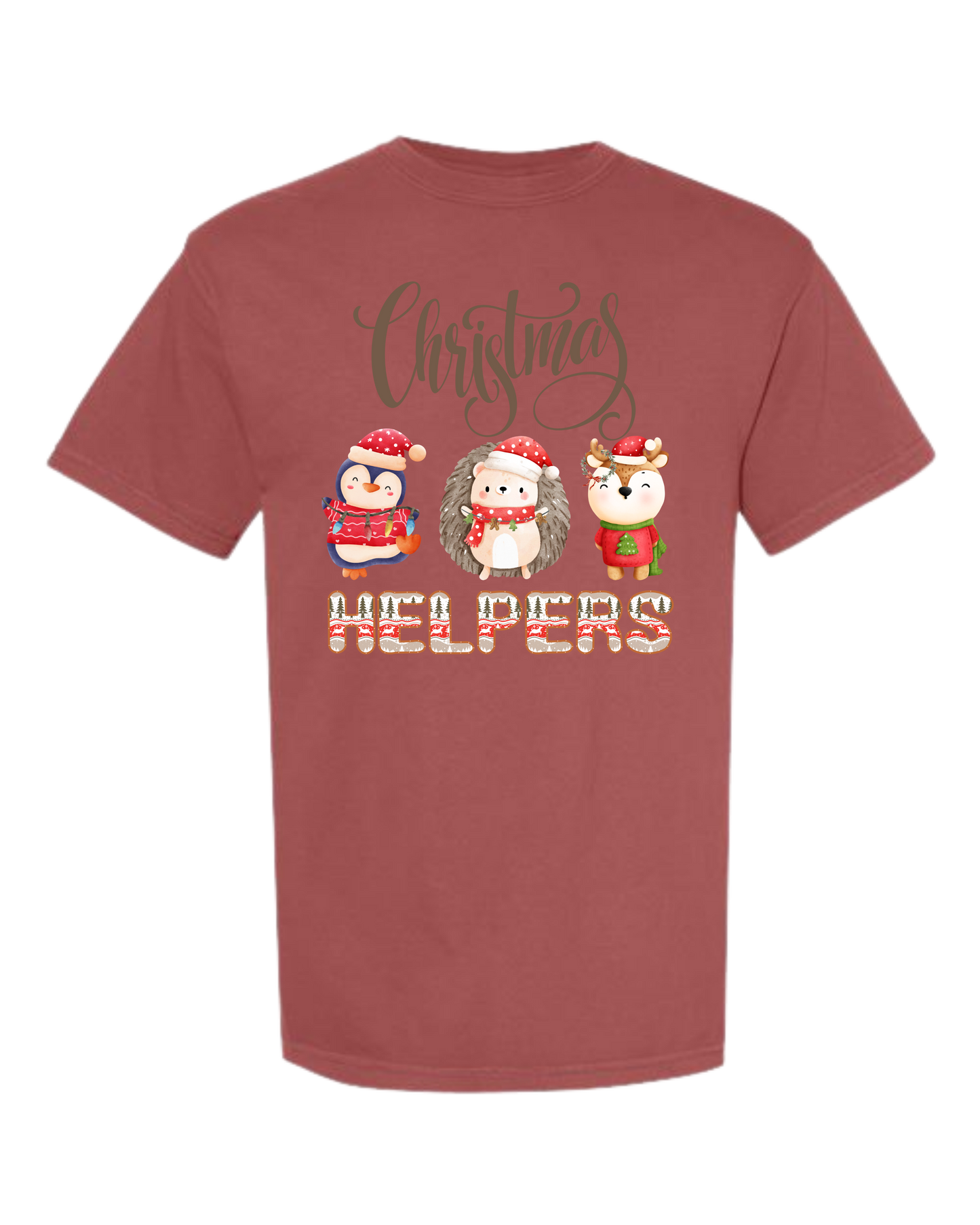 Christmas Helpers - Comfort Colors - Heavyweight Unisex Tee - Reds