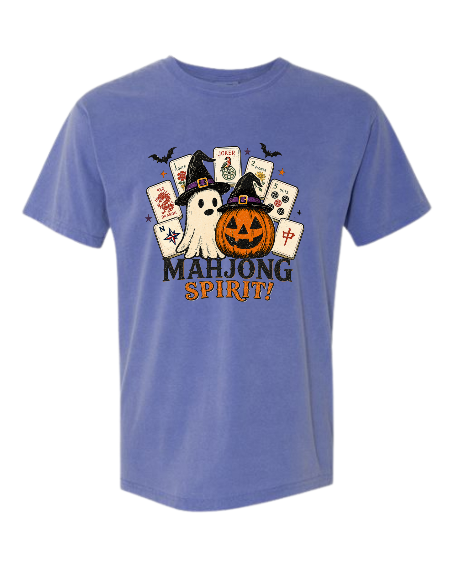 Mahjong Spirit - Comfort Colors - Heavyweight Unisex Tee - Blues