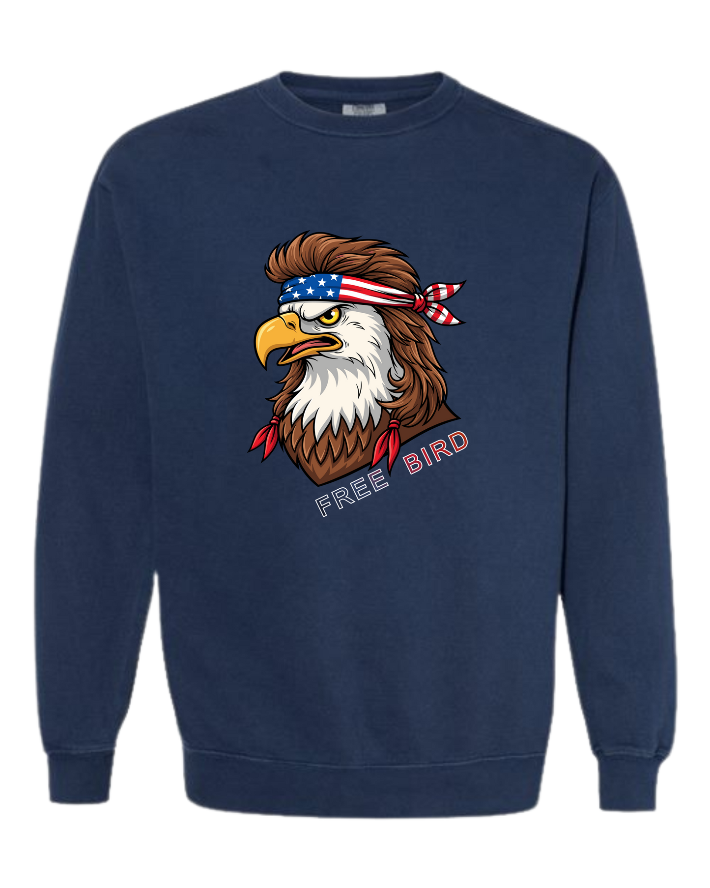 Rockin Free Bird - Comfort Colors - Sweatshirt - Blues