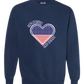One Nation One Heart - Comfort Colors - Sweatshirt - Blues