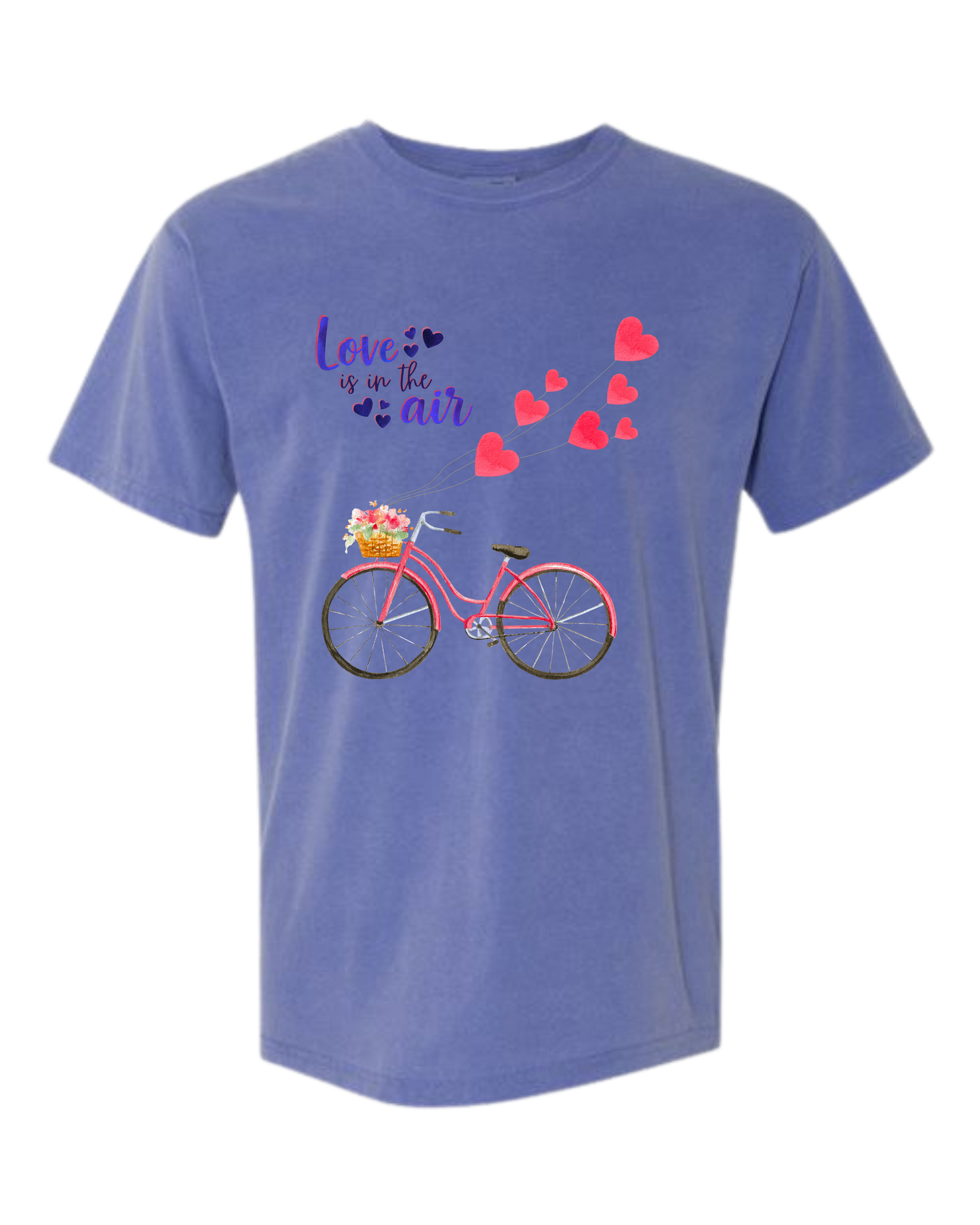 Love Is in The Air - Comfort Colors - Heavyweight Unisex Tee - Blues